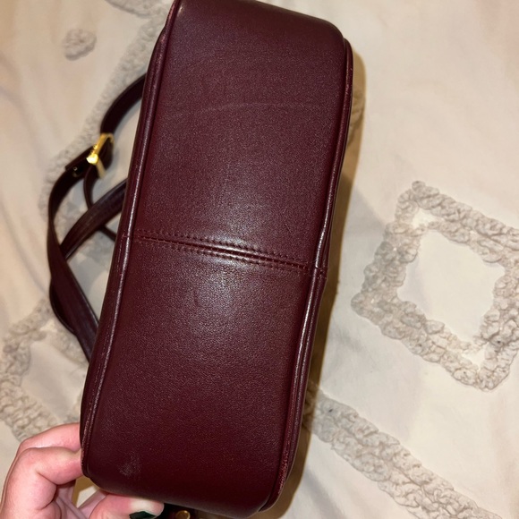 Vintage Burgundy Aigner crossbody bag - Picture 5 of 5